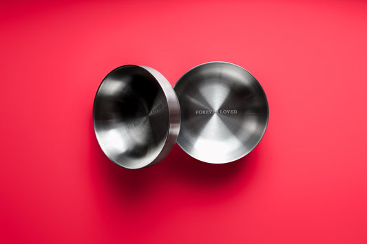 5.5 inch stainless steel food or water bowl