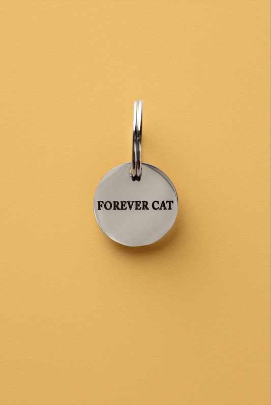 FOREVER CAT stainless steel collar memento