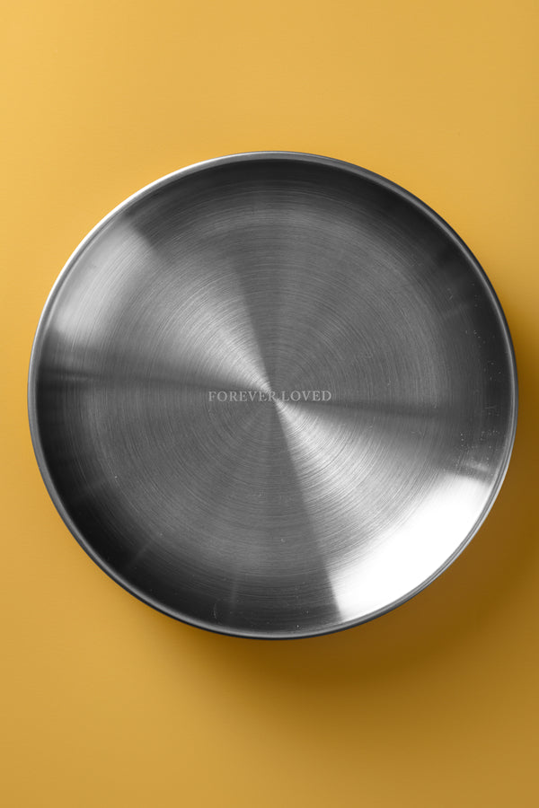 FOREVER DOG Stainless steel snack plate