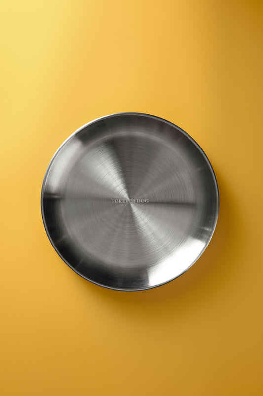 FOREVER DOG Stainless steel snack plate