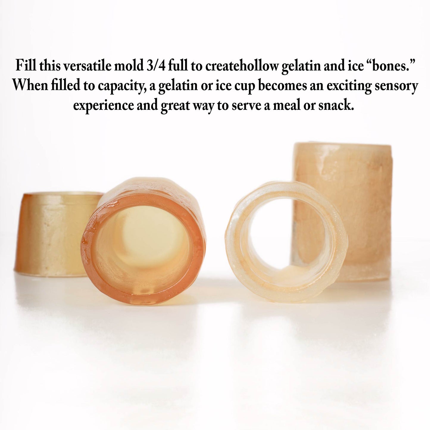 Stuffable “marrow bone” silicone mold