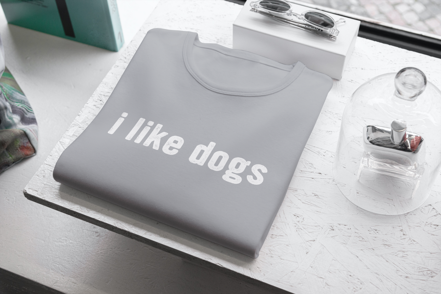 I Like Dogs (Men's - Horizontal Text)