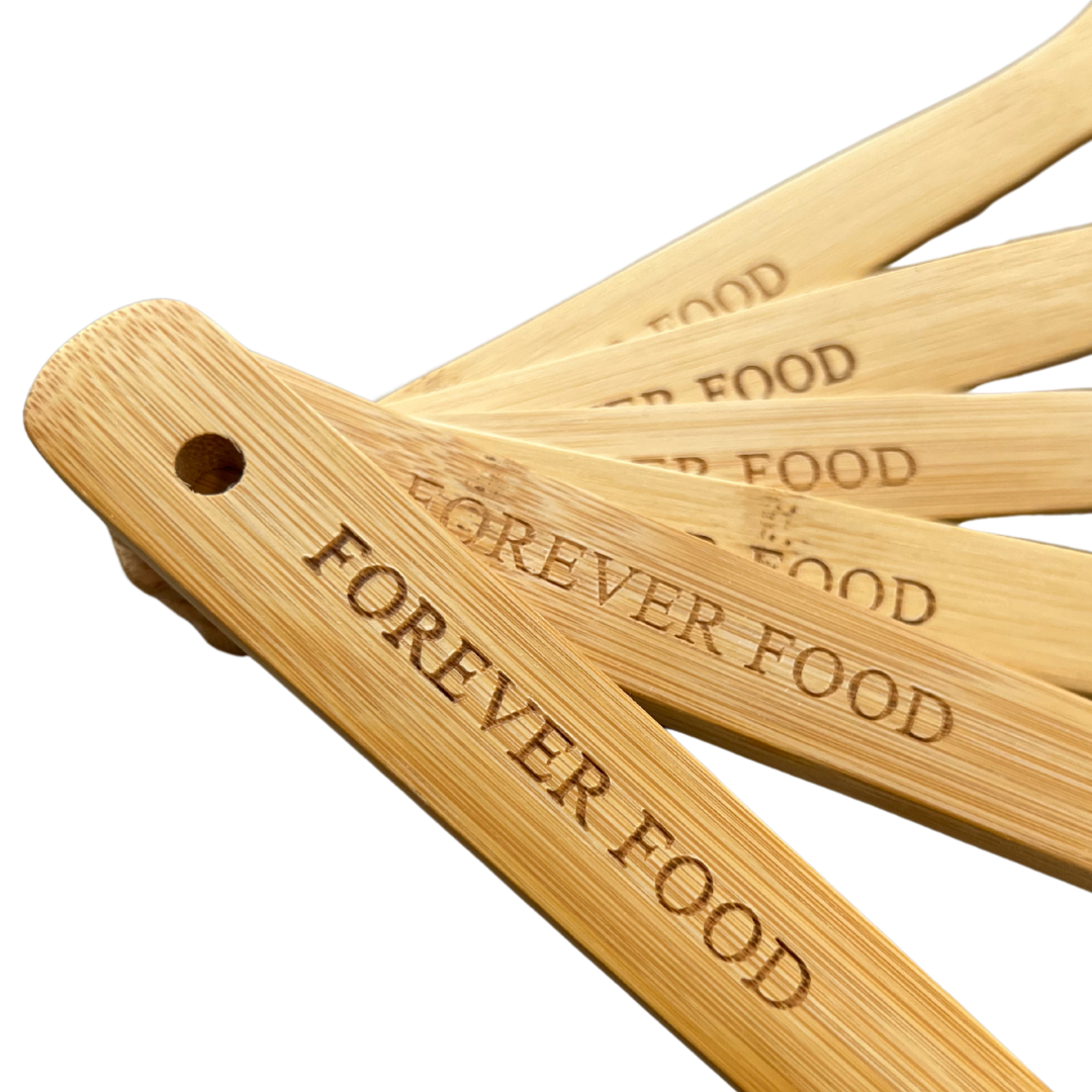 FOREVER FOOD Bamboo Kitchen Utensil Set