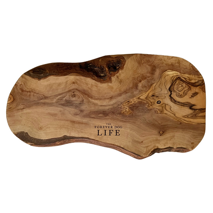 Forever Dog Life Olive Wood Cutting Board