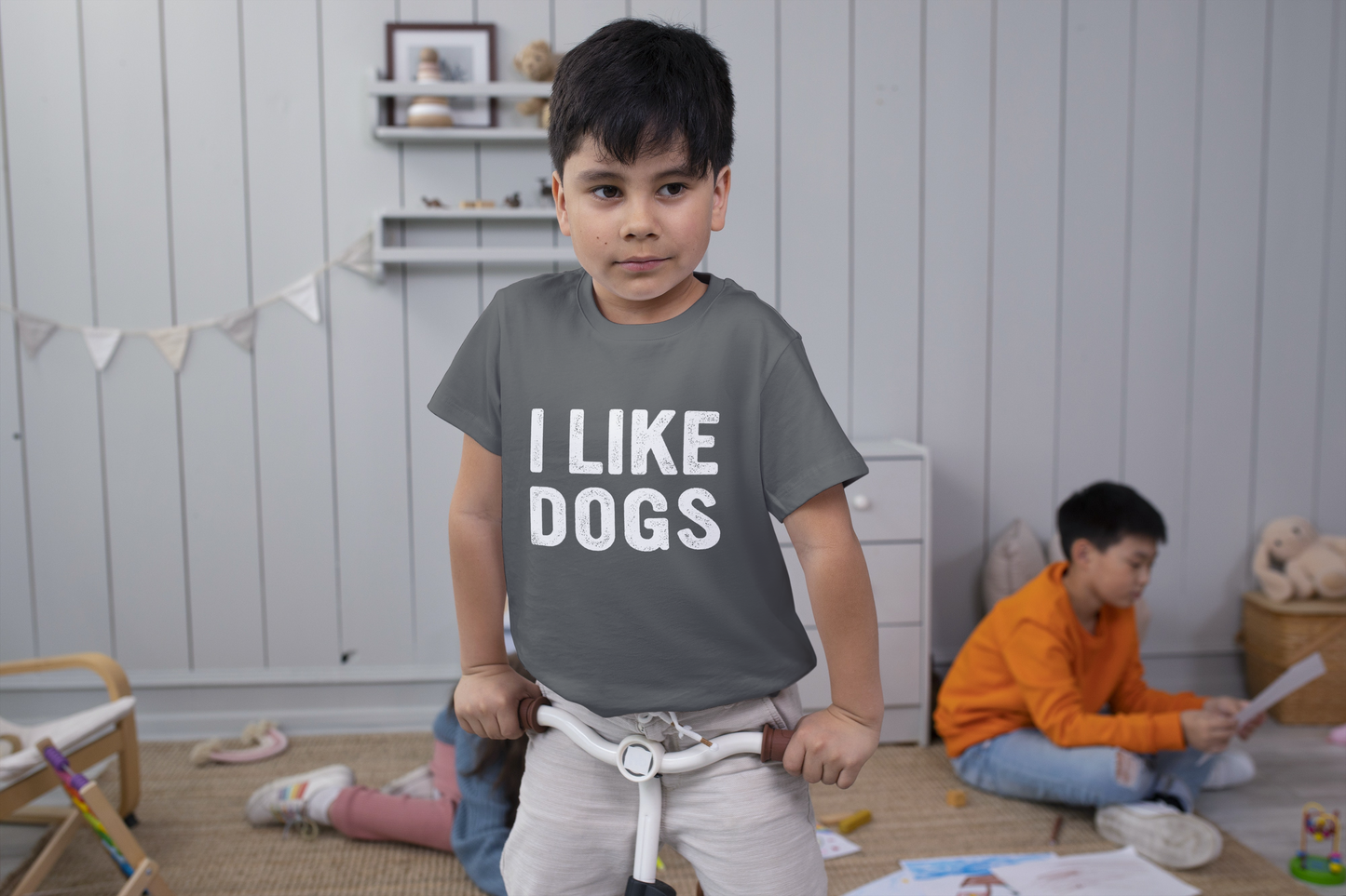 I Like Dogs (Kids- Stacked Text)