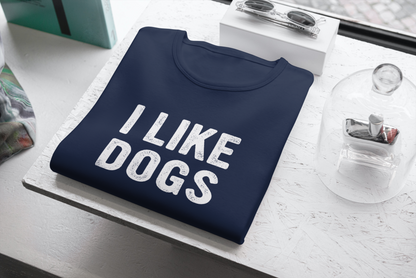 I Like Dogs (Men's - Stacked Text)