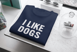 I Like Dogs (Women's Fitted - Stacked Text)