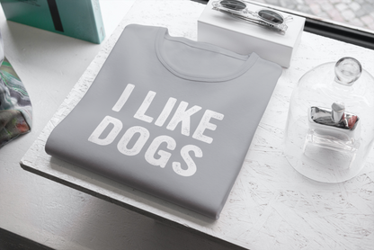 I Like Dogs (Men's - Stacked Text)