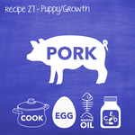 Cooked Pork For Growth Dogs (PP27)