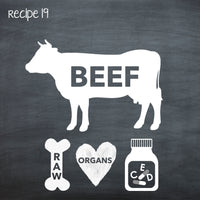 PP19 Raw Beef Recipe for Adult Dogs