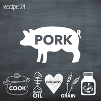 PP24 Cooked Pork Recipe for Adult Dogs