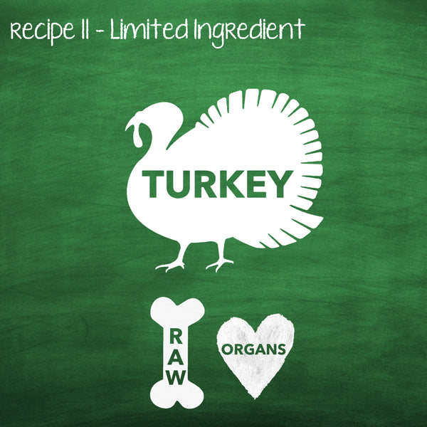 PP11 Raw Turkey Recipe for Adult Dogs