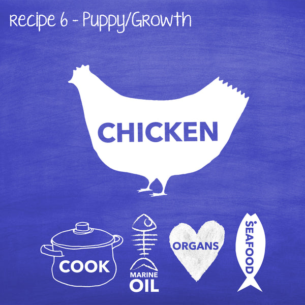 PP6 Cooked Chicken For Puppy, Lactating & Adult Dogs
